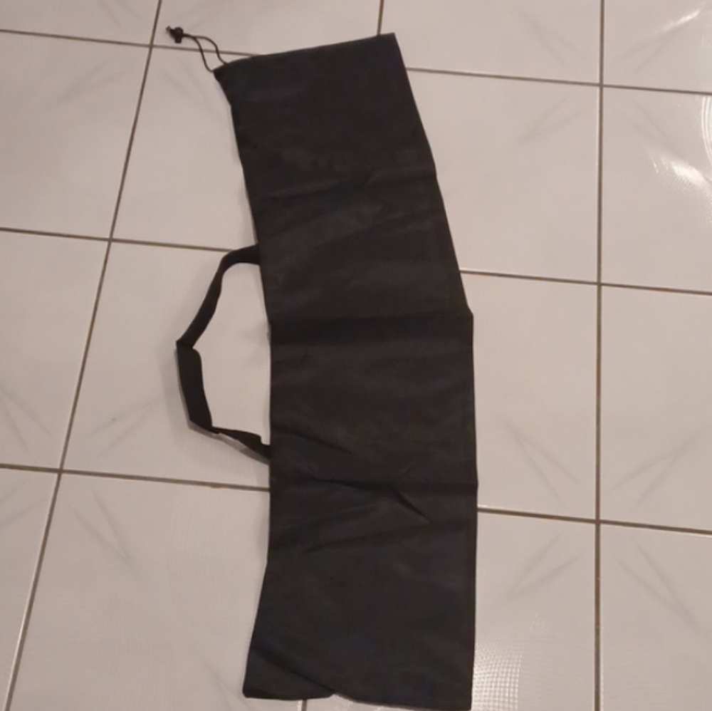 4/$30 New Black Carrying Bag With Side Drawstring Opening & Handle